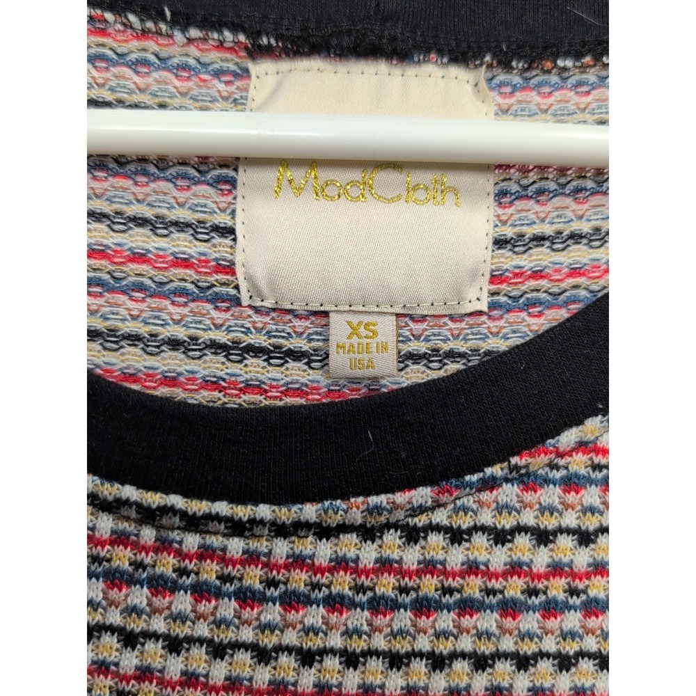 ModCloth Multicolor Braided Rope Striped Dress XS - Picture 4 of 7